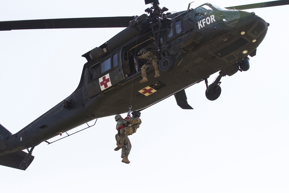 Dangling from the Helicopter