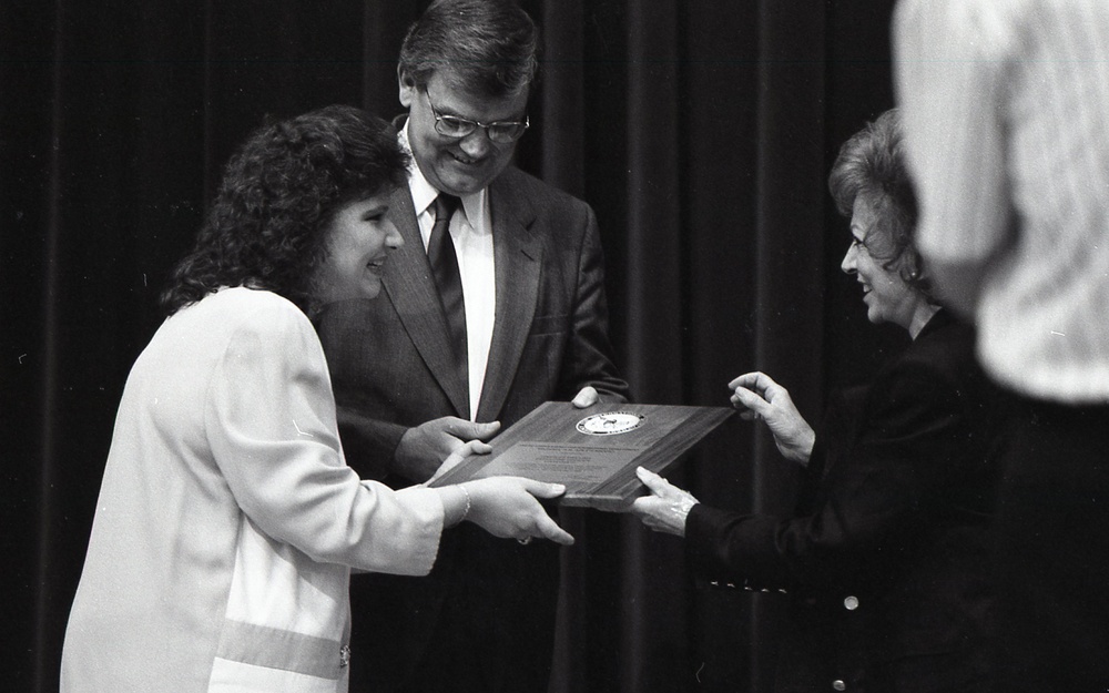 Admin. Atwood presenting general awards