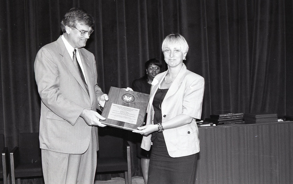 Admin. Atwood presenting general awards