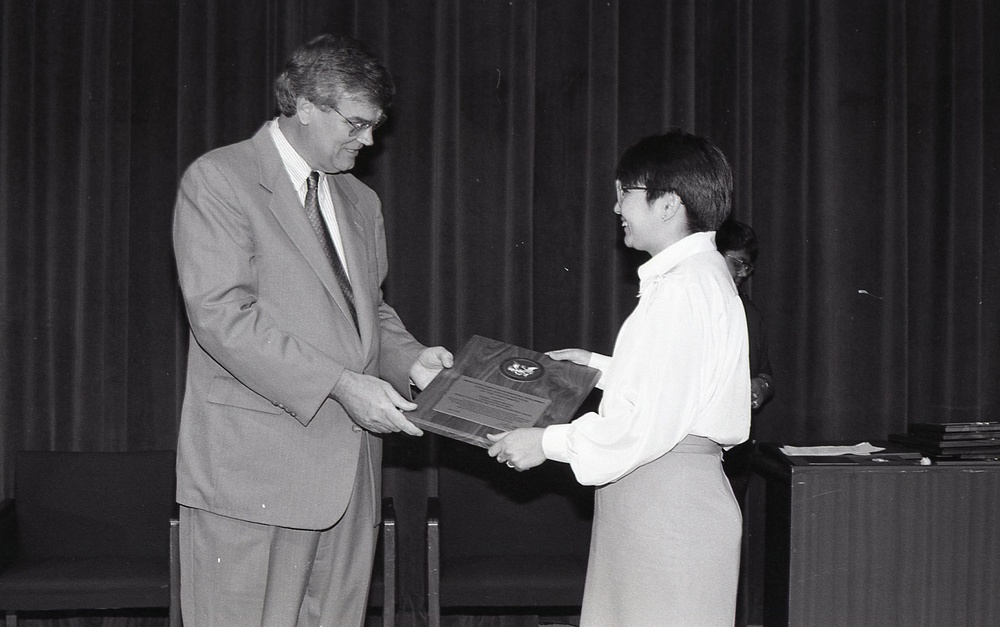 Admin. Atwood presenting general awards