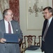 Admin. Atwood presenting Retirement Awards 1994