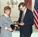 Admin. Atwood presenting Retirement Awards 1994