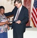 Admin. Atwood presenting Retirement Awards 1994