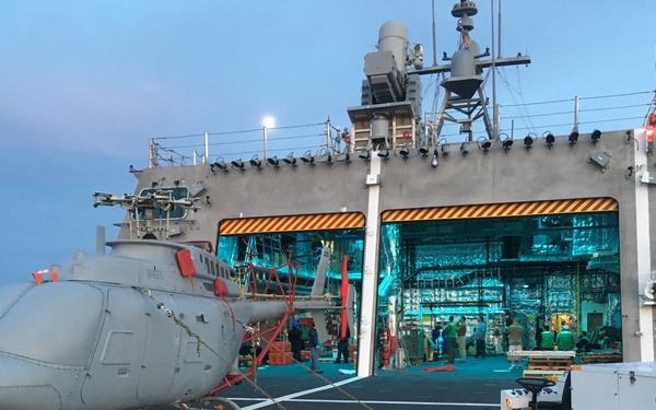 USS Coronado Underway for MQ-8C Fire Scout Testing