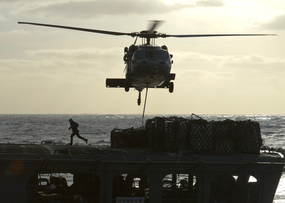 Nimitz Conducts Replenishment-At-Sea