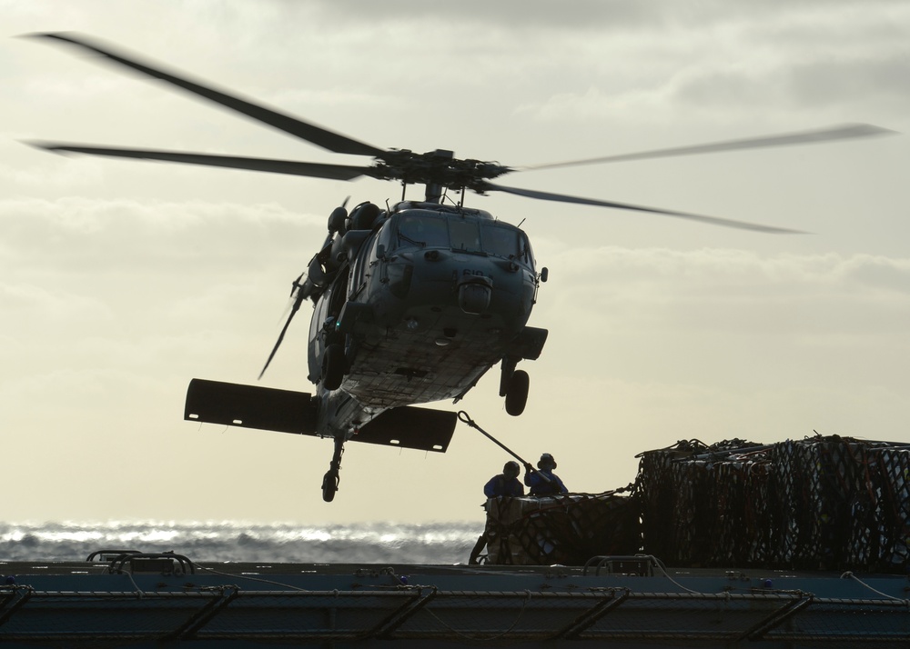 Nimitz Conducts Replenishment-At-Sea