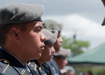 JROTC cadets showcase drill competition skills