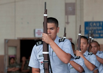 JROTC cadets showcase drill competition skills