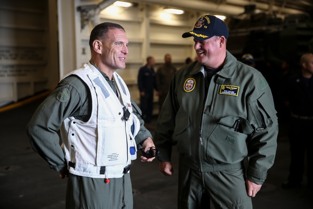 Col. Clearfield visits USS San Diego