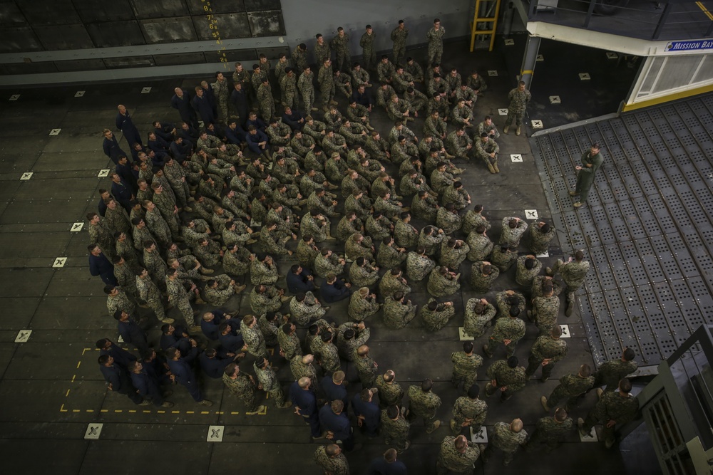 Col. Clearfield visits USS San Diego