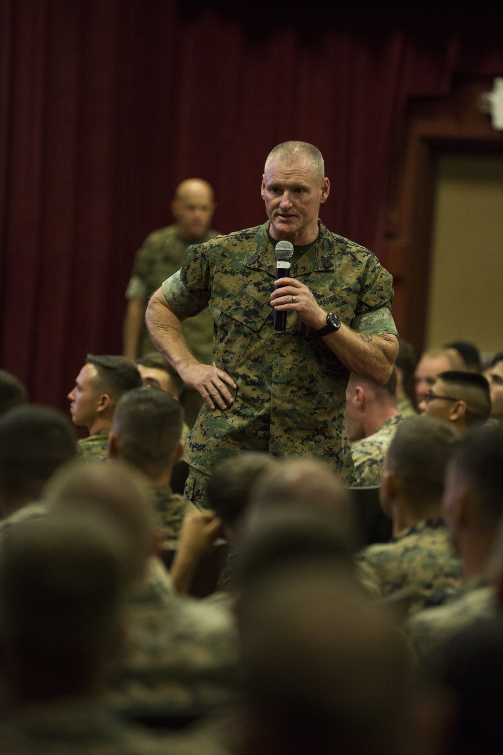 MARFORPAC leadership brief Marines