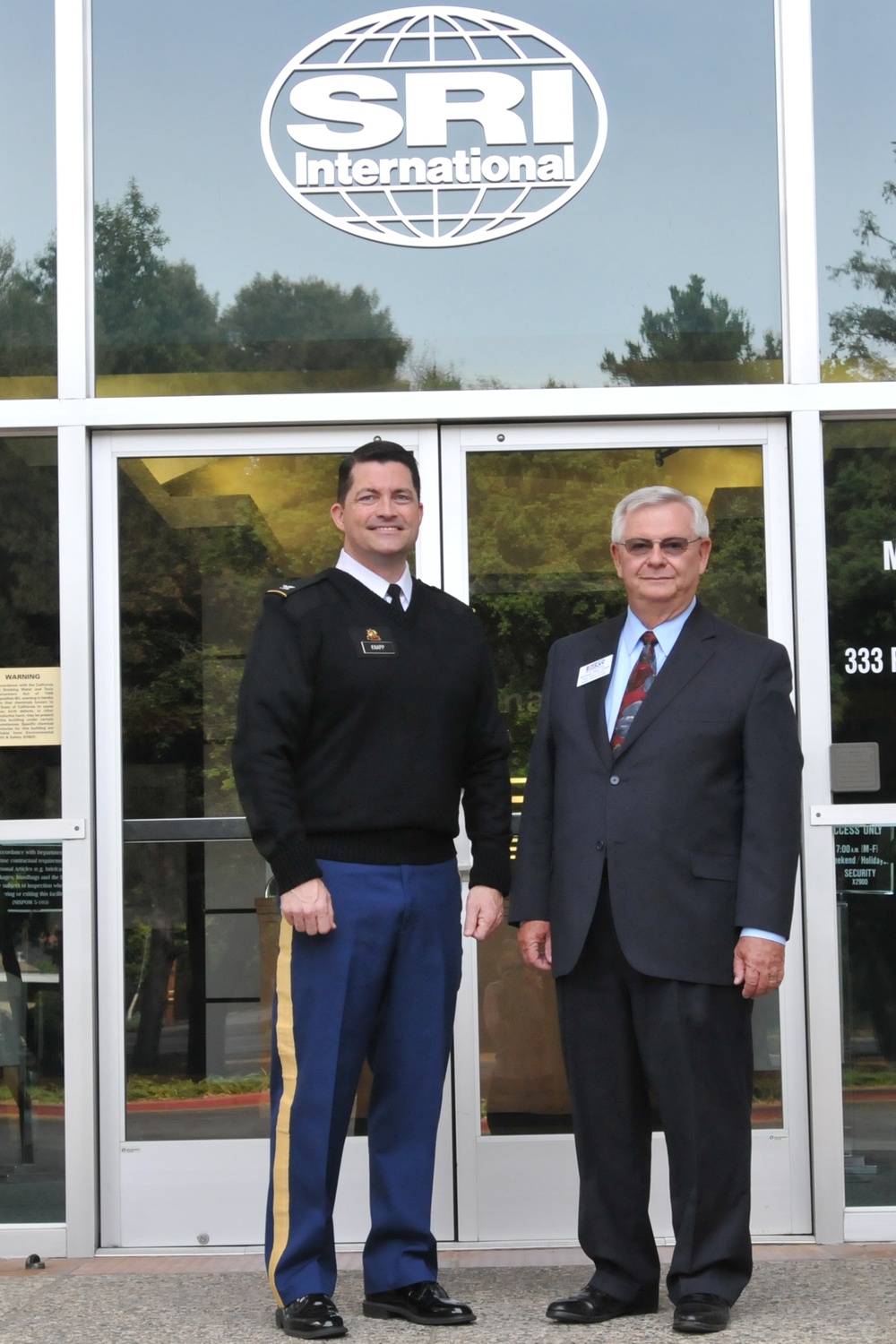 ESGR presents SRI International with Patriot Award