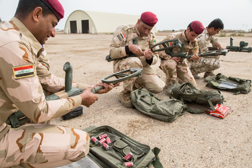 ISF train on counter IED and first aid