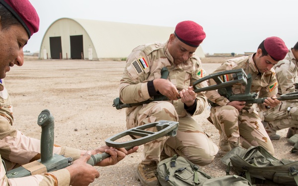 ISF train on counter IED and first aid