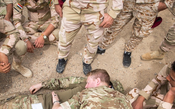 ISF train on counter IED and first aid