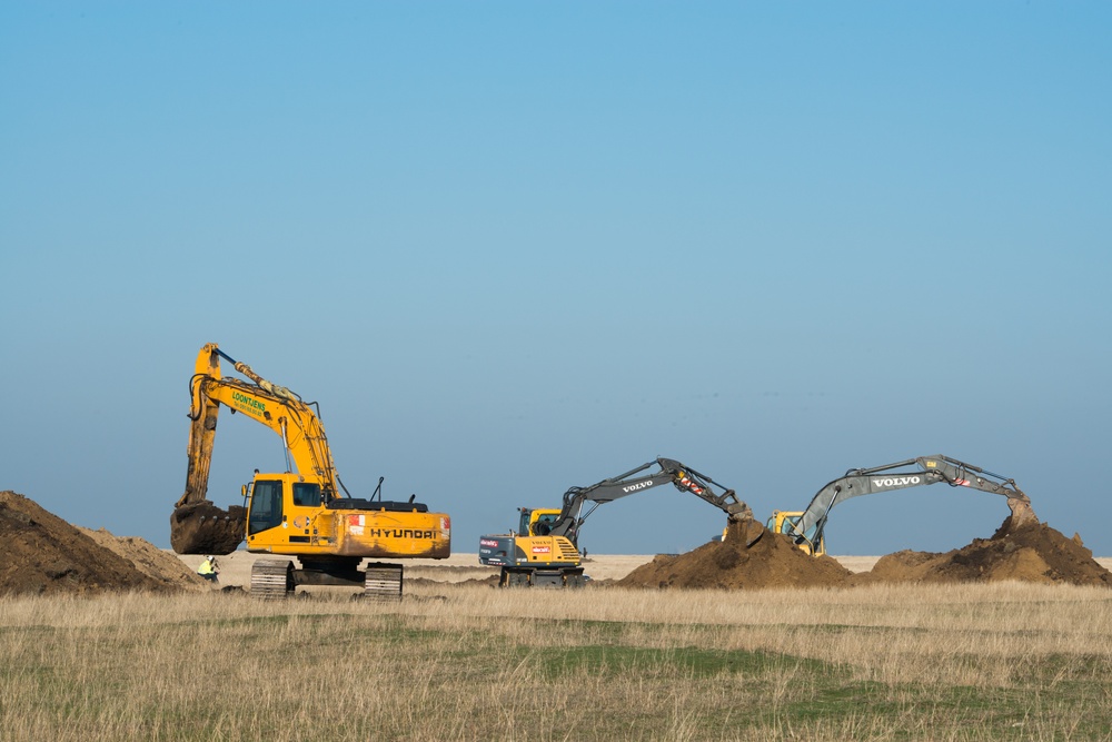 Installation of the Theissen Mover Armor Target (MAT) system in Smardan, Romania