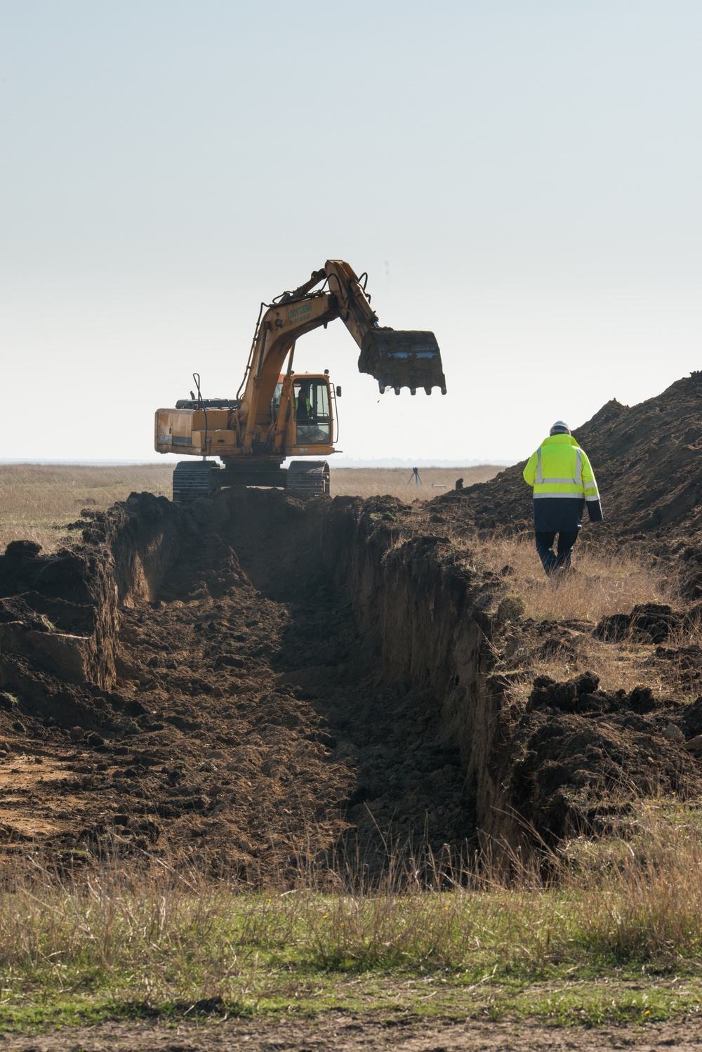 Installation of the Theissen Mover Armor Target (MAT) system in Smardan, Romania