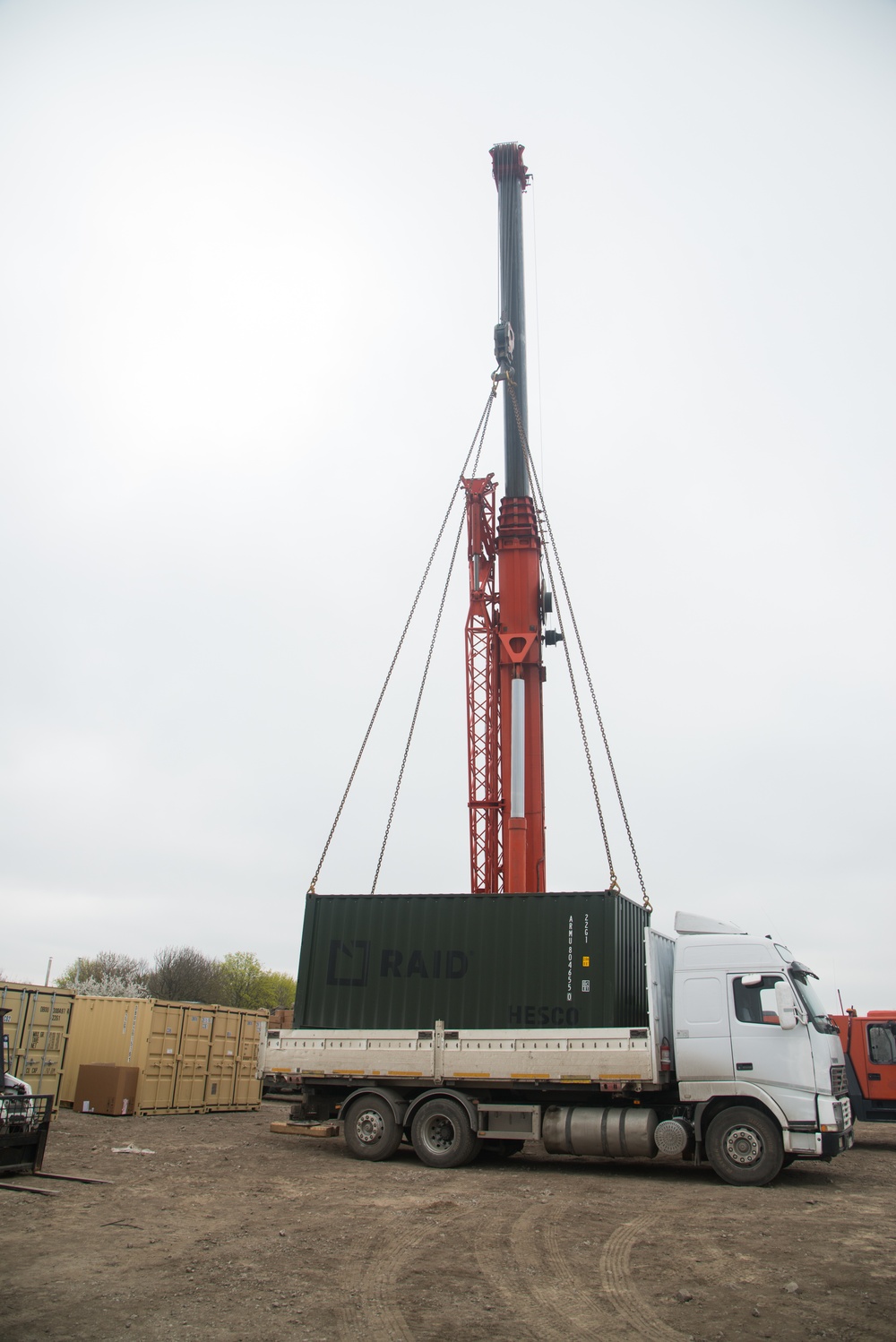 Installation of the Theissen Mover Armor Target (MAT) system in Smardan, Romania