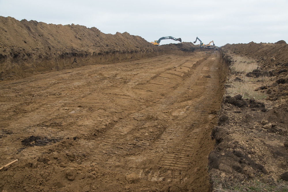 Installation of the Theissen Mover Armor Target (MAT) system in Smardan, Romania