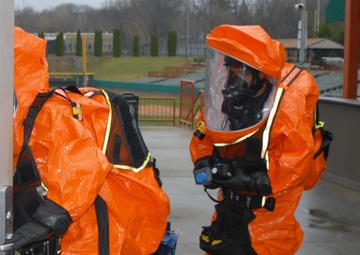 New York National Guard CST trains at baseball stadium