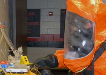New York National Guard CST trains at baseball stadium