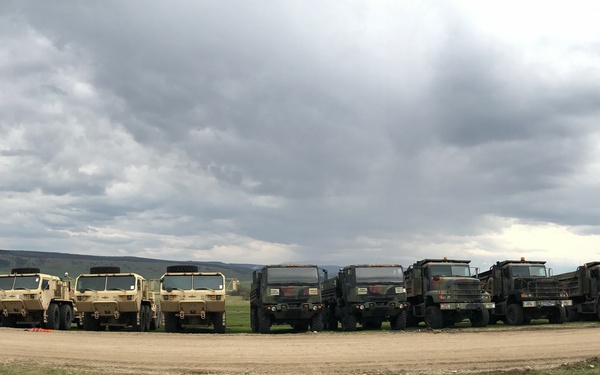 Engineer Equipment Staged at the JNTC, Cincu, Romania
