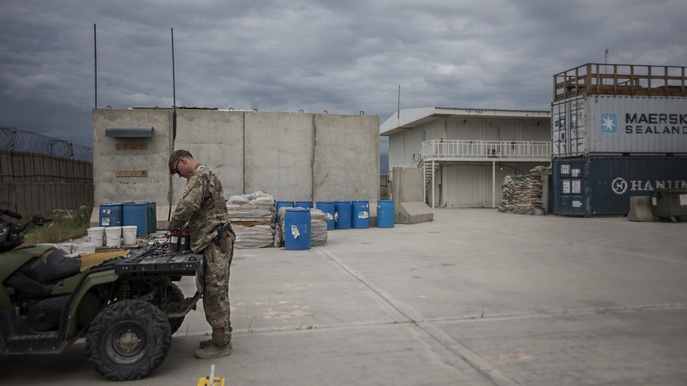 Small detachment runs airfield at Jalalabad