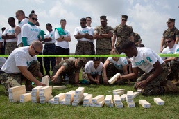 Marines, sailors, airmen, soldiers compete to raise awareness during Sexual Assault Awareness, Prevention month