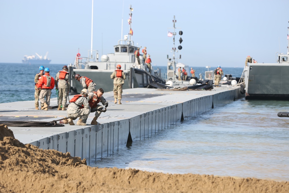 Trident Pier makes landfall