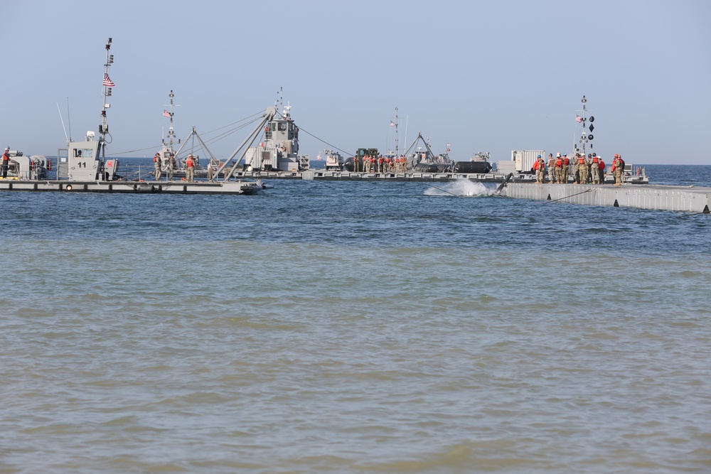 Trident Pier makes landfall