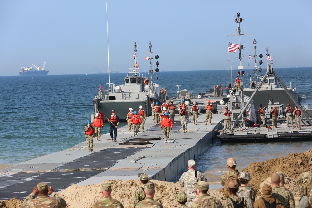 Trident Pier makes landfall