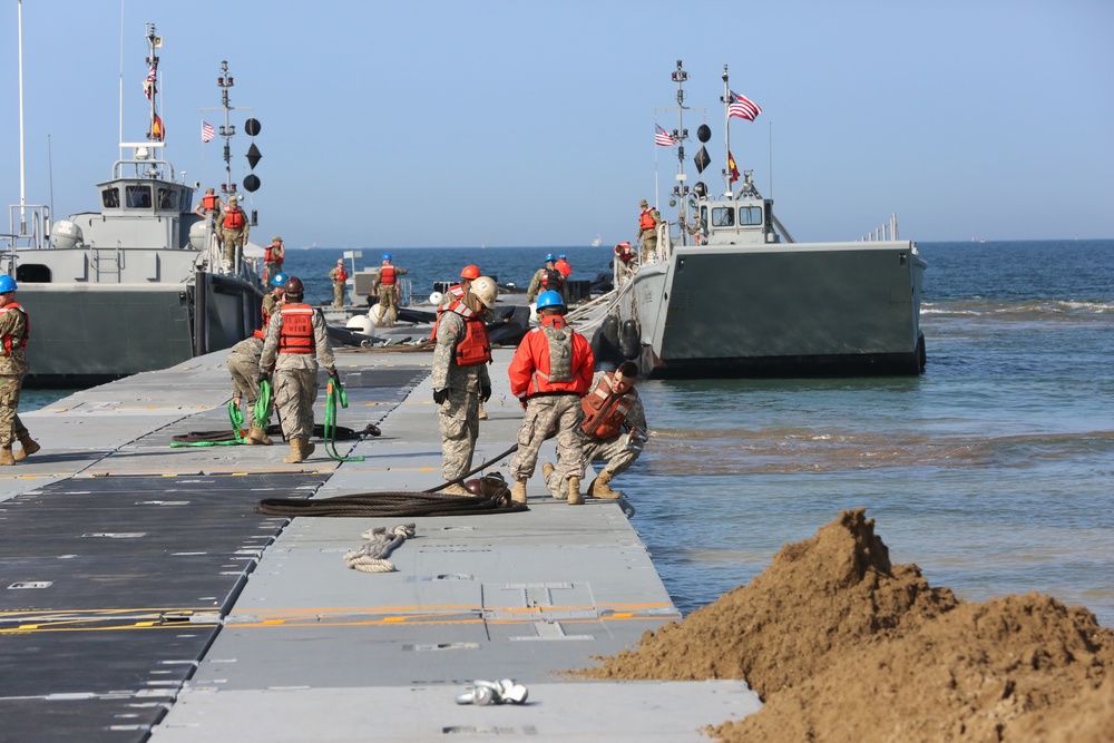 Trident Pier makes landfall