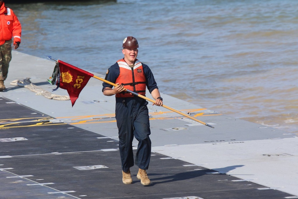 Trident Pier makes landfall