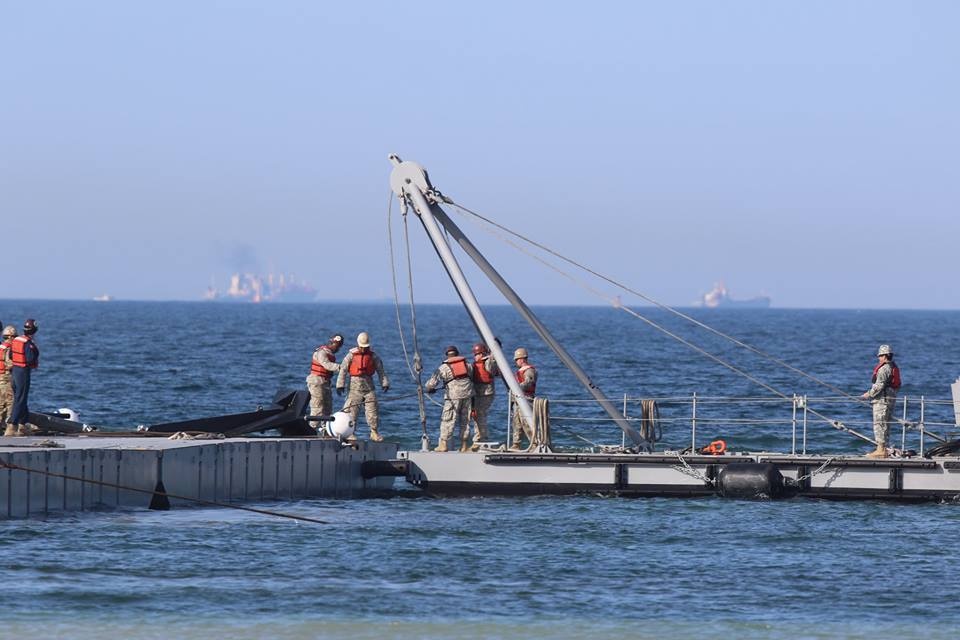 Trident Pier makes landfall