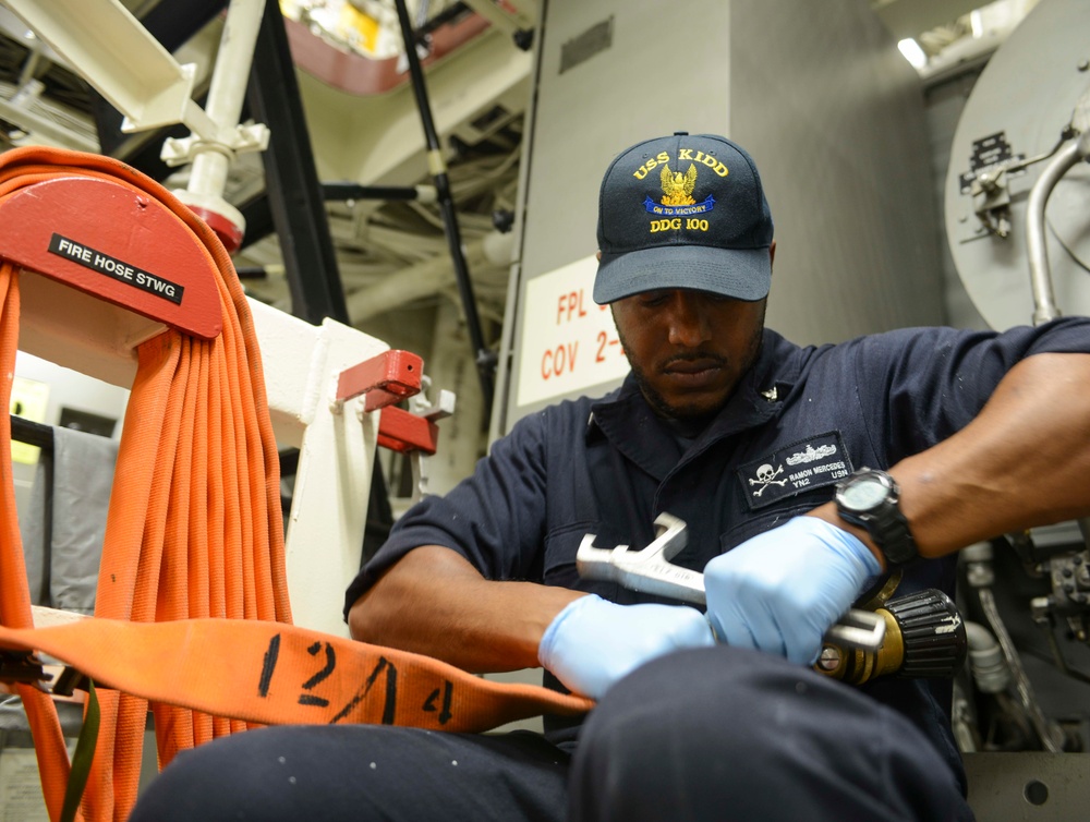USS Kidd (DDG 100) Underway for COMPTUEX