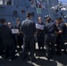 USS Shoup (DDG 86) Conducts RAS During COMPTUEX
