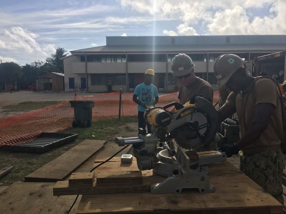 NMCB 1 in Marshall Islands