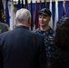 Vice President Pence is Greeted by Vice Adm. Joseph Aucoin