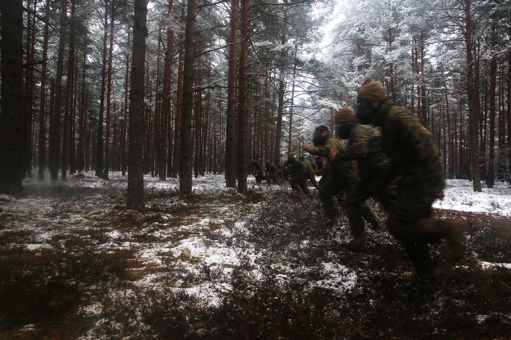 Summer Shield: BSRF Marines train in M50 gas mask