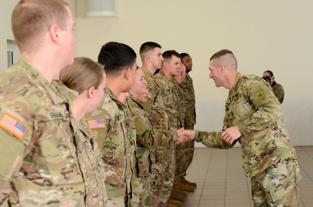 Sergeant Major of the Army visit with 3 ABCT Soldiers in Latvia