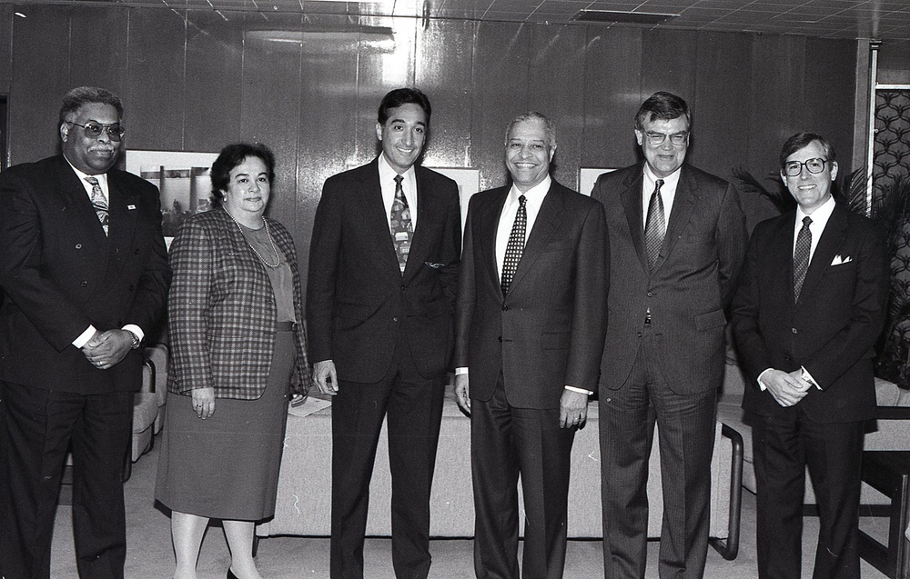 Admin. Atwood with the committee of Hispanic Heritage month