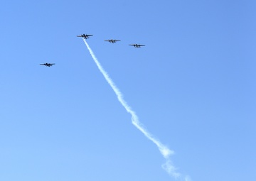 B-25s return to Wright-Patt AFB