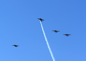 B-25s return to Wright-Patt AFB