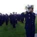Capt. Anthony Ceraolo leads Sector San Francisco members during morning colors