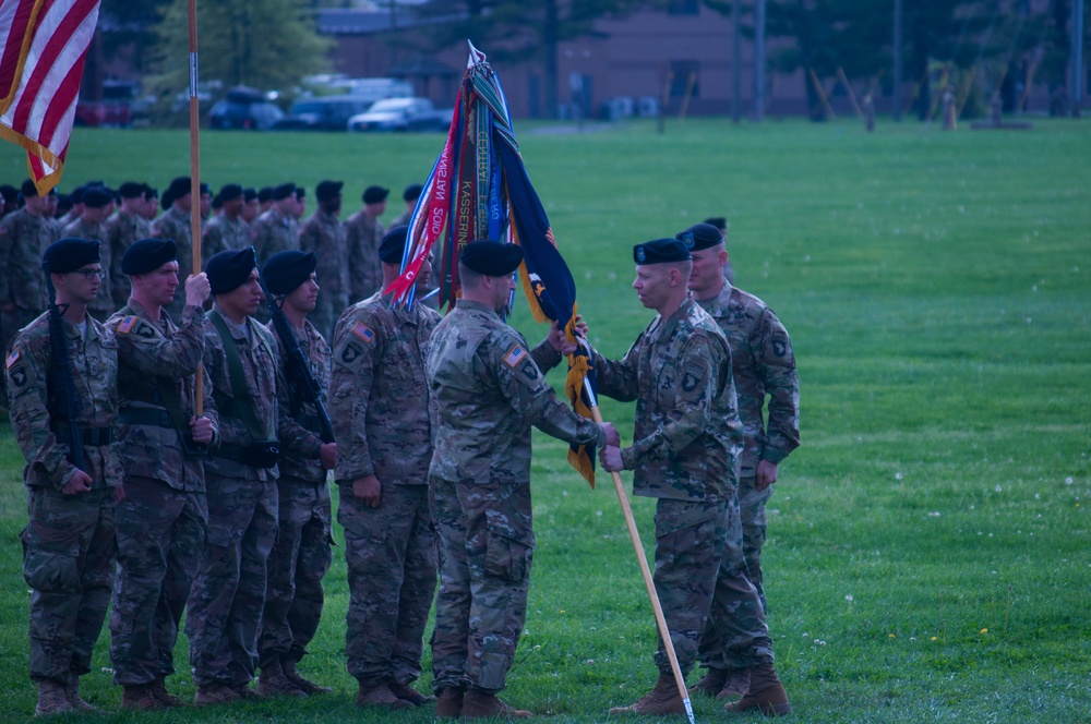Blue Spaders first commander since reactivation transfers responsibility