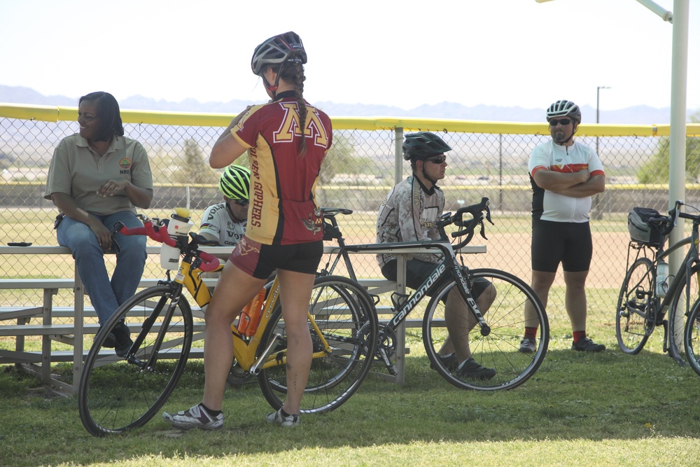 NREA, Combat Center patrons bike for Earth Month