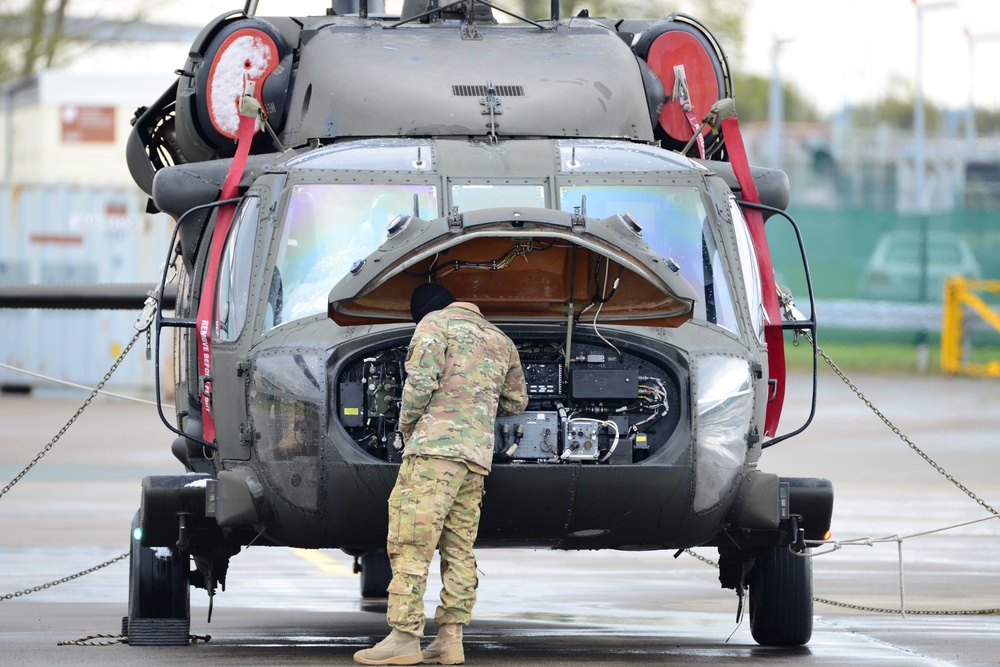 10th Combat Aviation Brigade Black Hawk Helicopter Maintenance