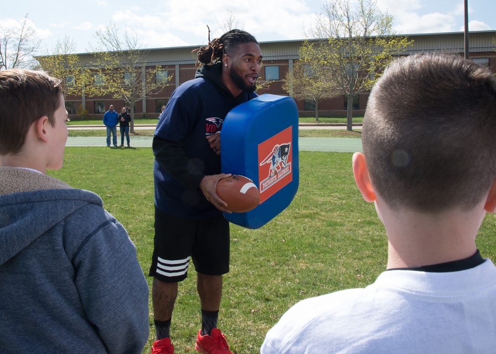 New England Patriots bring ‘Football for You’ program to Hanscom youth