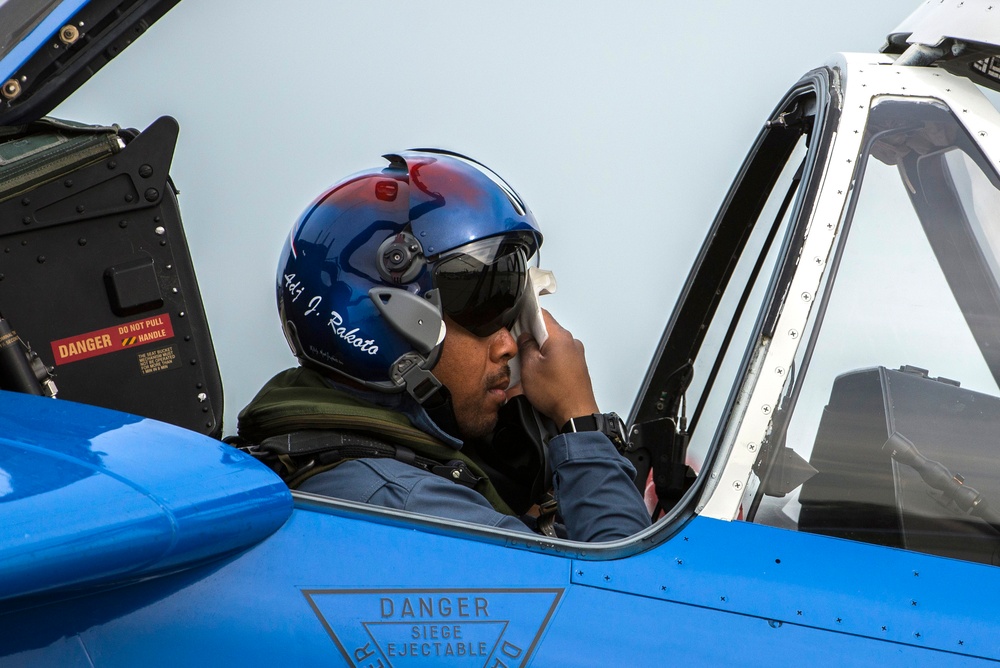 The Patrouille de France lands at Scott Air Force Base