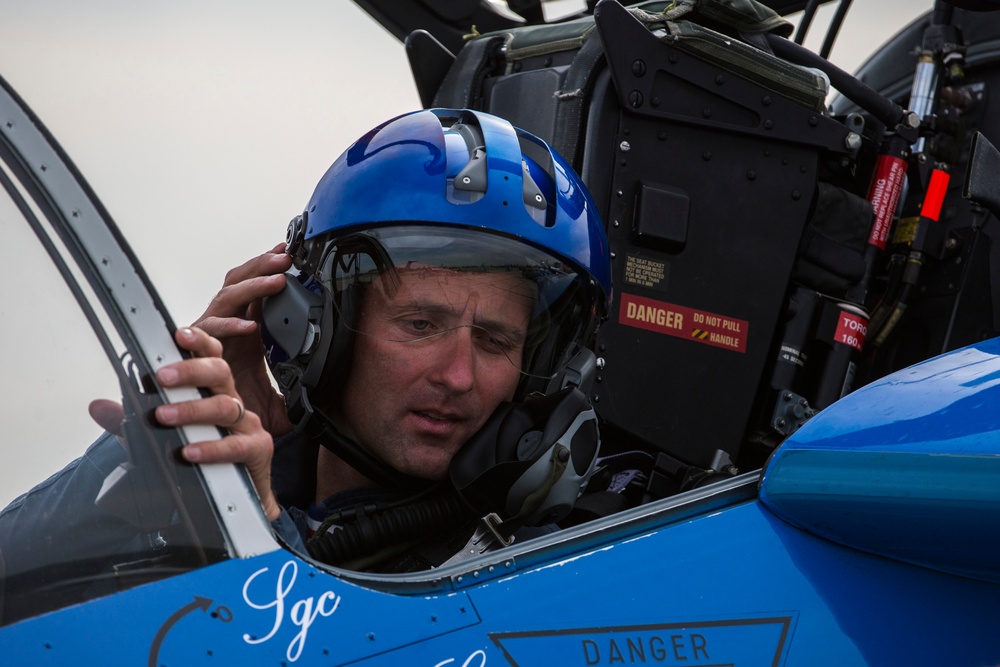 The Patrouille de France lands at Scott Air Force Base